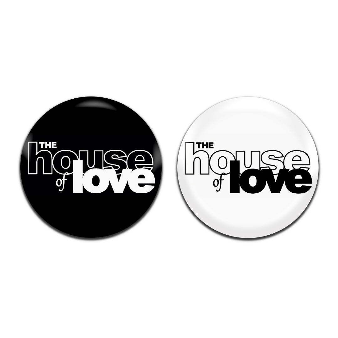 The House Of Love Shoegaze Rock Indie 80's 25mm / 1 Inch D-Pin Button Badges (2x Set)