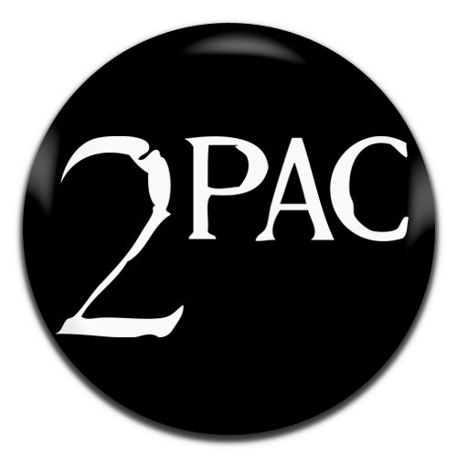 2Pac Hip Hop Rap Artist 90's Black 25mm / 1 Inch D-pin Button Badge