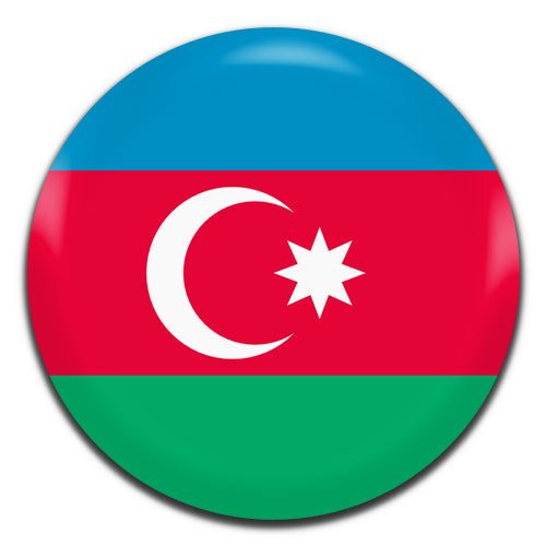 Azerbaijan Flag 25mm / 1 Inch D-pin Button Badge