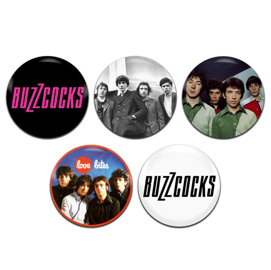 Buzzcocks Punk New Wave Band 70's 25mm / 1 Inch D-Pin Button Badges (5x Set)