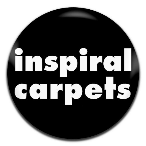 Inspiral Carpets Black Indie Rock Band Madchester 80's 90's 25mm / 1 Inch D-pin Button Badge