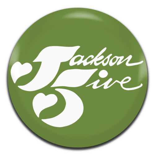 Jackson 5 Green Soul Pop Band 60's 70's 25mm / 1 Inch D-pin Button Badge