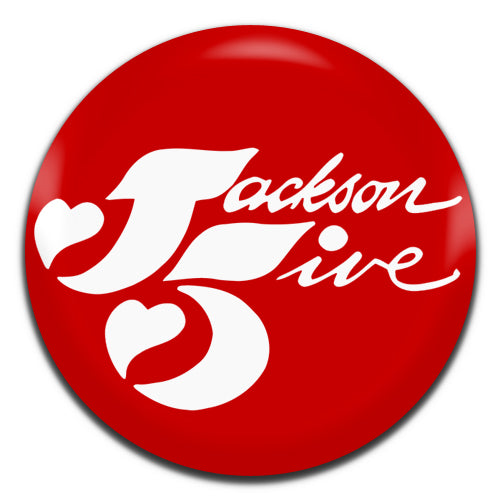 Jackson 5 Red Soul Pop Band 60's 70's 25mm / 1 Inch D-pin Button Badge