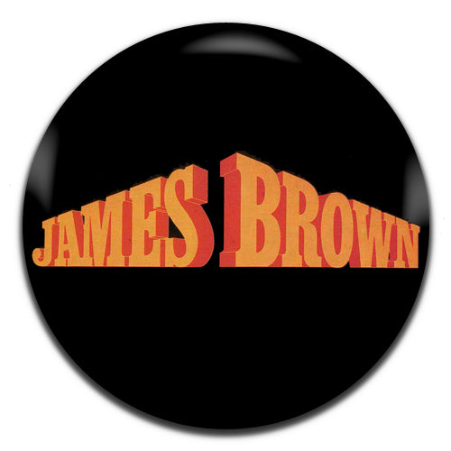 James Brown LogoSoul Funk 60's 70's 25mm / 1 Inch D-pin Button Badge