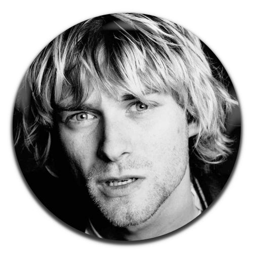Kurt Cobain Black & White Grunge Rock 90's 25mm / 1 Inch D-pin Button Badge