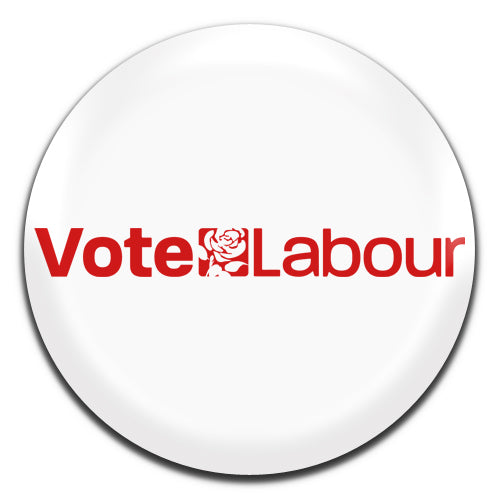 Vote Labour White Politics Political Party Election 25mm / 1 Inch D-pin Button Badge
