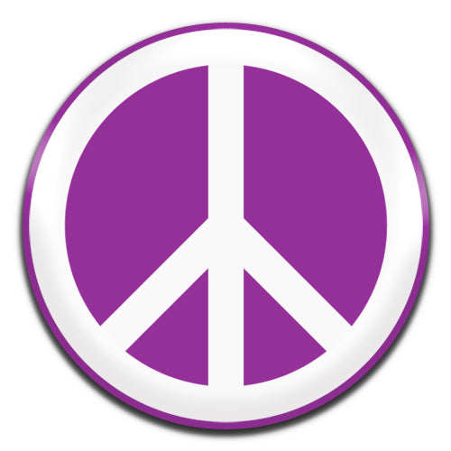 Peace Sign Hippie Retro 60's Pink 25mm / 1 Inch D-pin Button Badge