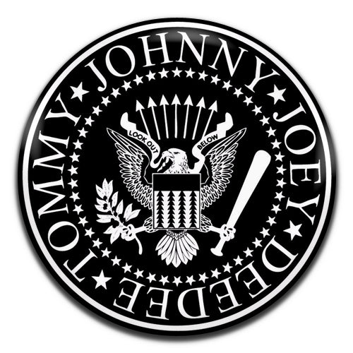 Ramones Punk Rock 70's 25mm / 1 Inch D-pin Button Badge