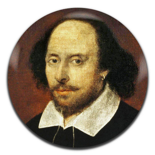 William Shakespeare Classic Writer Poet 25mm / 1 Inch D-pin Button Badge