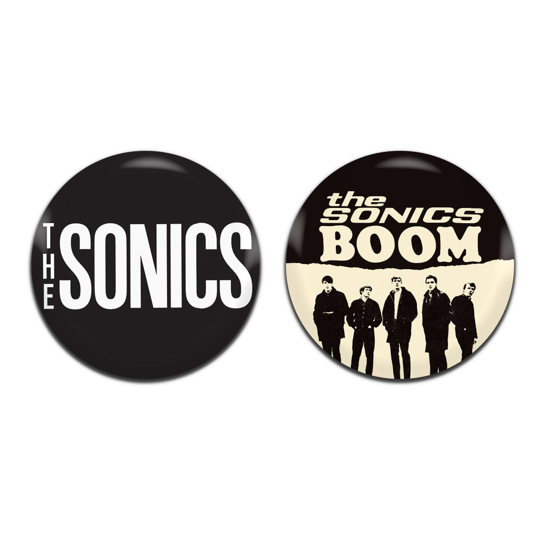 Sonics Garage Rock 60's 25mm / 1 Inch D-Pin Button Badges (2x Set)
