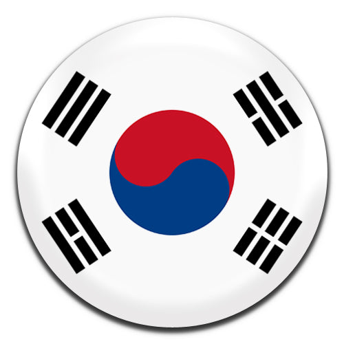 South Korea Flag 25mm / 1 Inch D-pin Button Badge