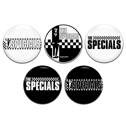 The Specials Ska New Wave Band 70's 80's 25mm / 1 Inch D-pin Button Badges (5x Set)