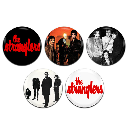 The Stranglers Punk Rock New Wave Band 70's 25mm / 1 Inch D-Pin Button Badges (5x Set)