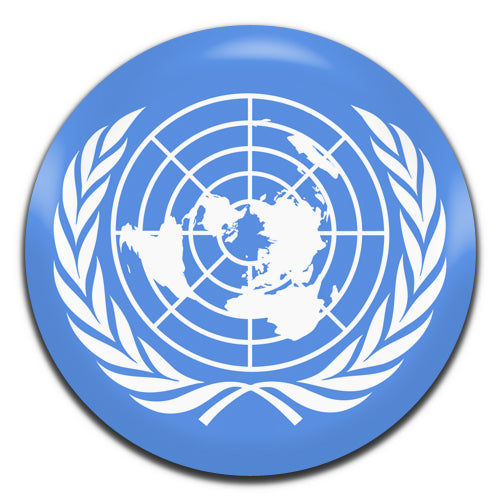 United Nations Flag 25mm / 1 Inch D-pin Button Badge