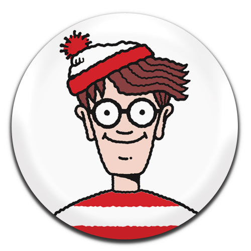 Where's Wally Kids Children's Retro 80's 90's 25mm / 1 Inch D-pin Button Badge