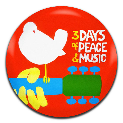 Woodstock Concert Festival Retro 60's 25mm / 1 Inch D-pin Button Badge