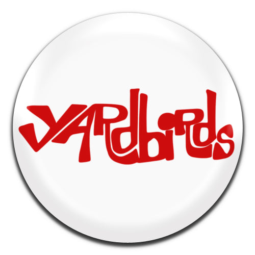 Yardbirds White Red Blues Psychedelic Rock Band 60's 25mm / 1 Inch D-pin Button Badge