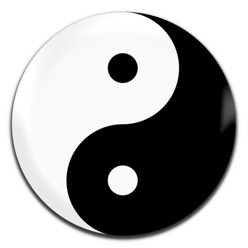 Yin Yang Peace Hippie 25mm / 1 Inch D-pin Button Badge