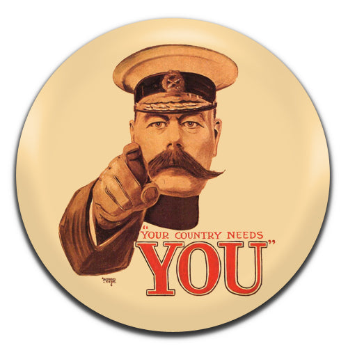 Your Country Needs You Army War Propaganda 25mm / 1 Inch D-pin Button Badge