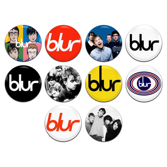 Blur Indie Rock Pop Britpop Band 90's 25mm / 1 Inch D-Pin Button Badges (10x Set)