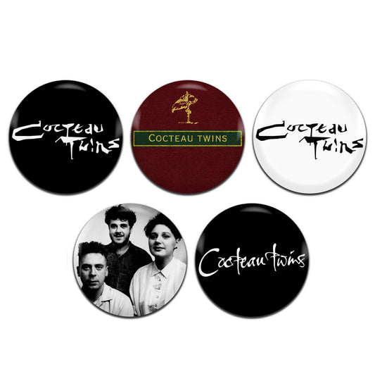 Cocteau Twins Post-Punk New Wave Goth Rock 80's 25mm / 1 Inch D-Pin Button Badges (5x Set)