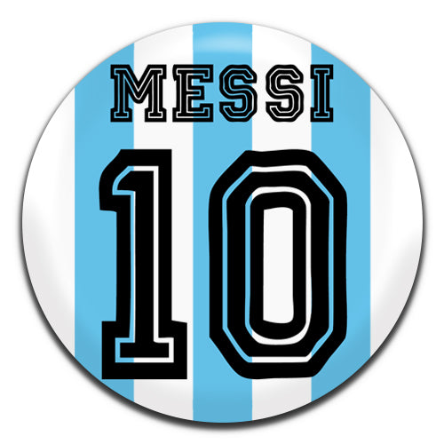 Messi 10 Retro Argentina Kit Football Soccer 25mm / 1 Inch D-pin Button Badge