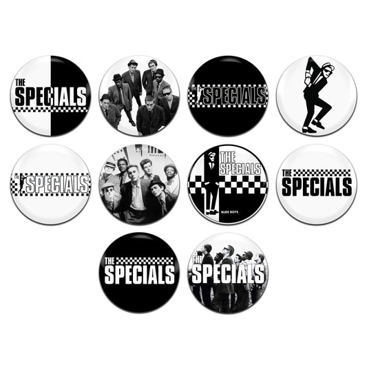 The Specials Ska New Wave Rock Pop Band 70's 80's 25mm / 1 Inch D-Pin Button Badges (10x Set)