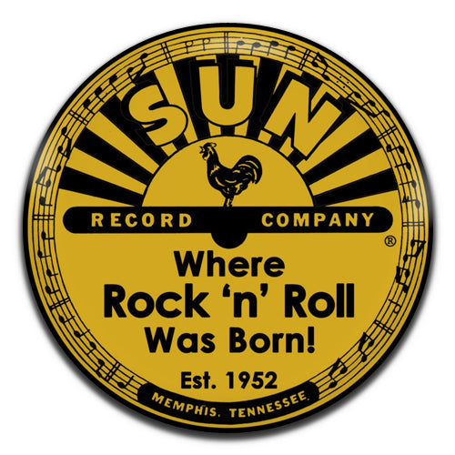 Sun Records Rock & Roll Country 50's 25mm / 1 Inch D-pin Button Badge