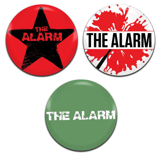 The Alarm New Wave Post Punk Rock 80's 25mm / 1 Inch D-Pin Button Badges (3x Set)