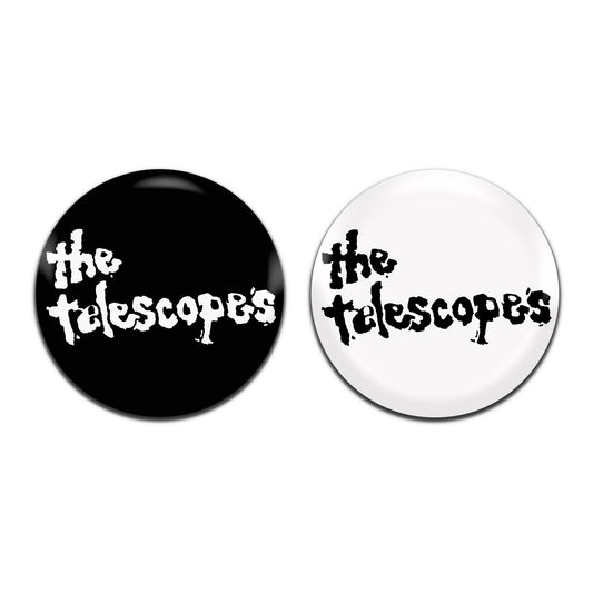 The Telescopes Shoegaze Rock Indie 80's 25mm / 1 Inch D-Pin Button Badges (2x Set)