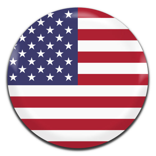 USA Flag 25mm / 1 Inch D-pin Button Badge