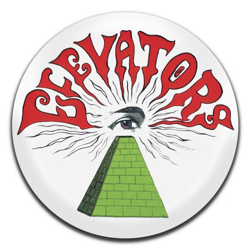 13th Floor Elevators Psychedelic Rock Band 60's White  25mm / 1 Inch D-pin Button Badge