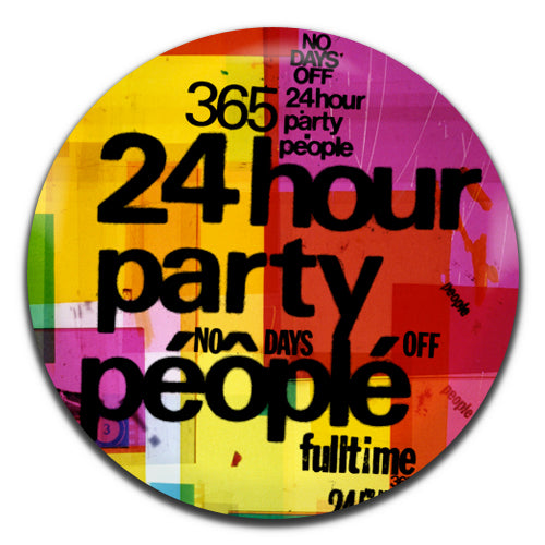 24 Hour Party People Movie Film 90's 25mm / 1 Inch D-pin Button Badge