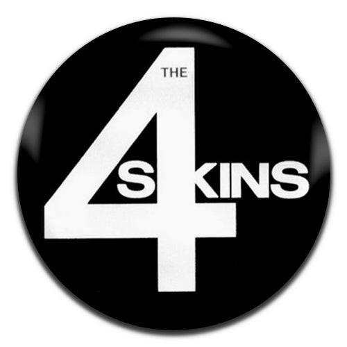 4 Skins Punk Rock Band 80's Black 25mm / 1 Inch D-pin Button Badge