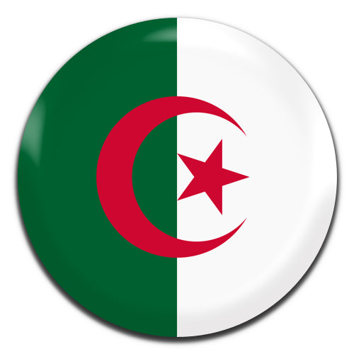 Algeria Flag 25mm / 1 Inch D-pin Button Badge