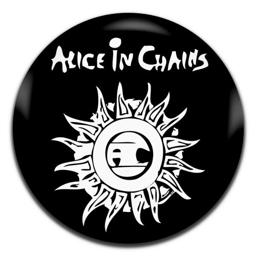 Alice In Chains Grunge Rock Band Metal Alternative 90's Black 25mm / 1 Inch D-pin Button Badge