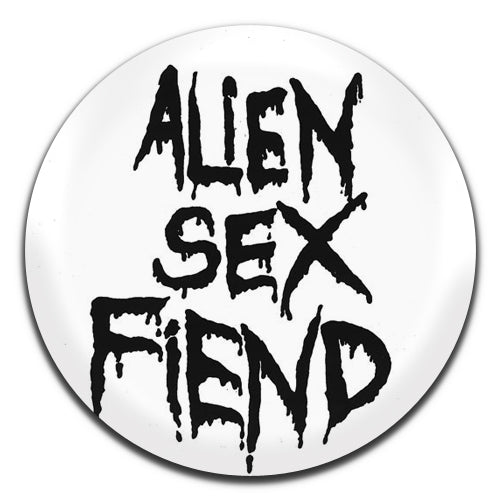 Alien Sex Fiend Gothic Rock Band Goth Punk 80's White 25mm / 1 Inch D-pin Button Badge