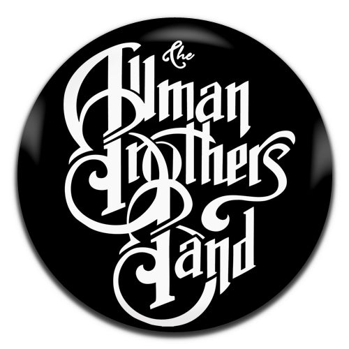 Allman Brothers Blues Country Southern Rock Band 70's Black 25mm / 1 Inch D-pin Button Badge