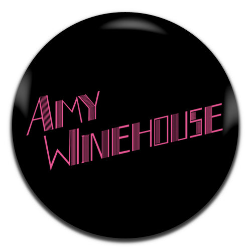 Amy Winehouse Pop Jazz Soul Singer 00's Black 25mm / 1 Inch D-pin Button Badge