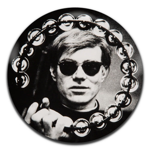 Andy Warhol Tambourine Artist Pop Art 60's 25mm / 1 Inch D-pin Button Badge