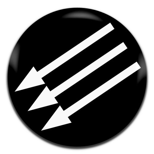 Anti-Fascist Arrows 25mm / 1 Inch D-pin Button Badge