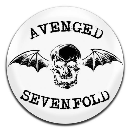 Avenged Sevenfold Heavy Metal Rock Band 00's White 25mm / 1 Inch D-pin Button Badge