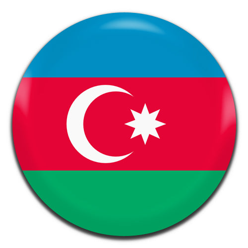 Azerbaijan Flag 25mm / 1 Inch D-pin Button Badge