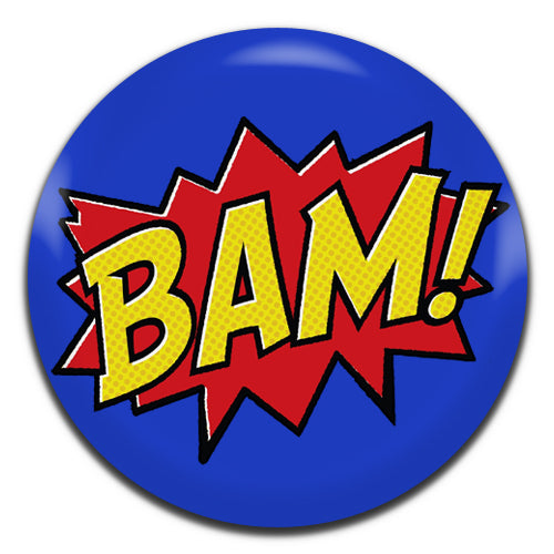 Bam! Comic Blue 25mm / 1 Inch D-pin Button Badge