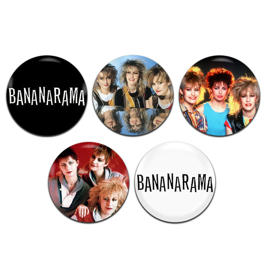 Bananarama Pop Group New Wave Band 80's 25mm / 1 Inch D-Pin Button Badges (5x Set)