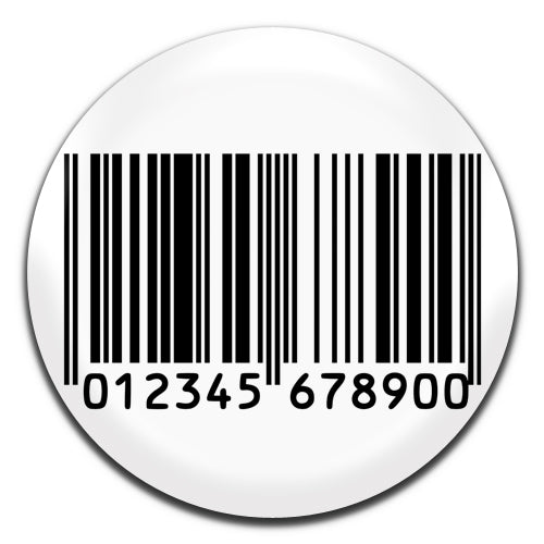 Barcode Anti-Establishment Novelty 25mm / 1 Inch D-pin Button Badge