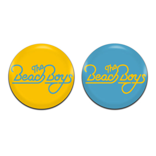 Beach Boys Surf Rock Psychedelic Pop Band 60's 25mm / 1 Inch D-Pin Button Badges (2x Set)