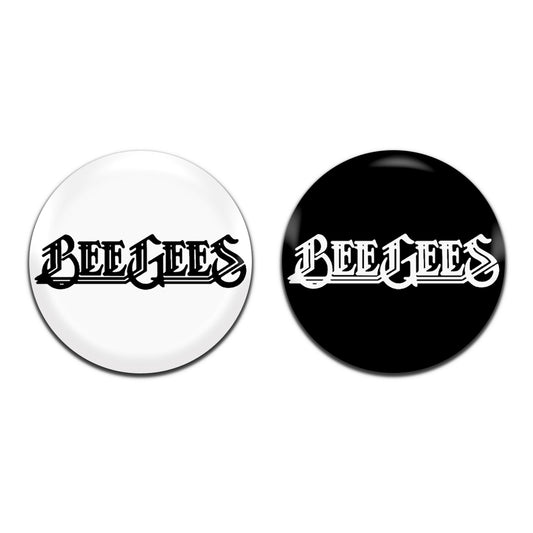 Bee Gees Rock Pop Disco Soul Band 60's 70's 25mm / 1 Inch D-Pin Button Badges (2x Set)