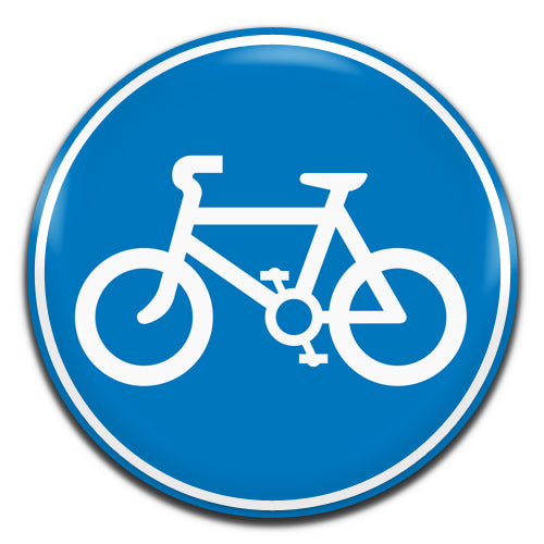 Bicycle Cycle Lane Sign Novelty 25mm / 1 Inch D-pin Button Badge