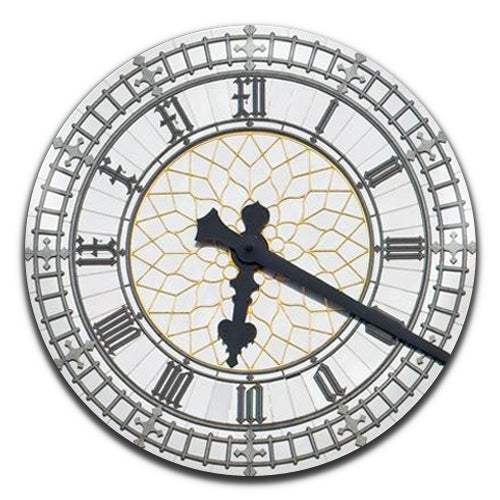 Big Ben Clock Face London Novelty 25mm / 1 Inch D-pin Button Badge